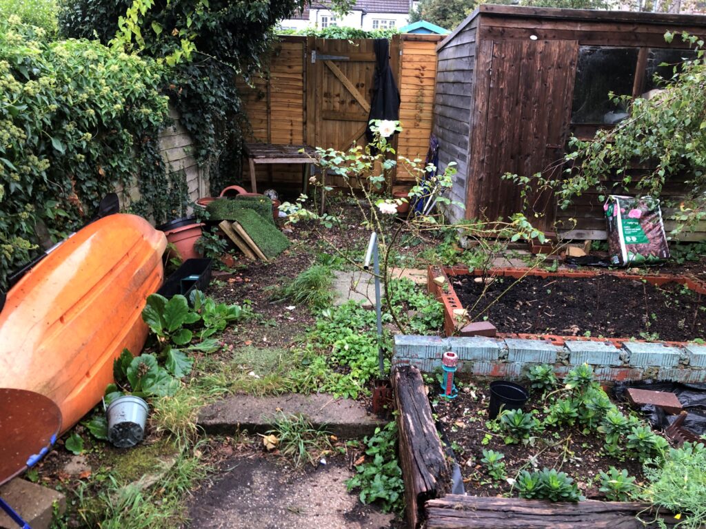 New Garden Patio - Before!
