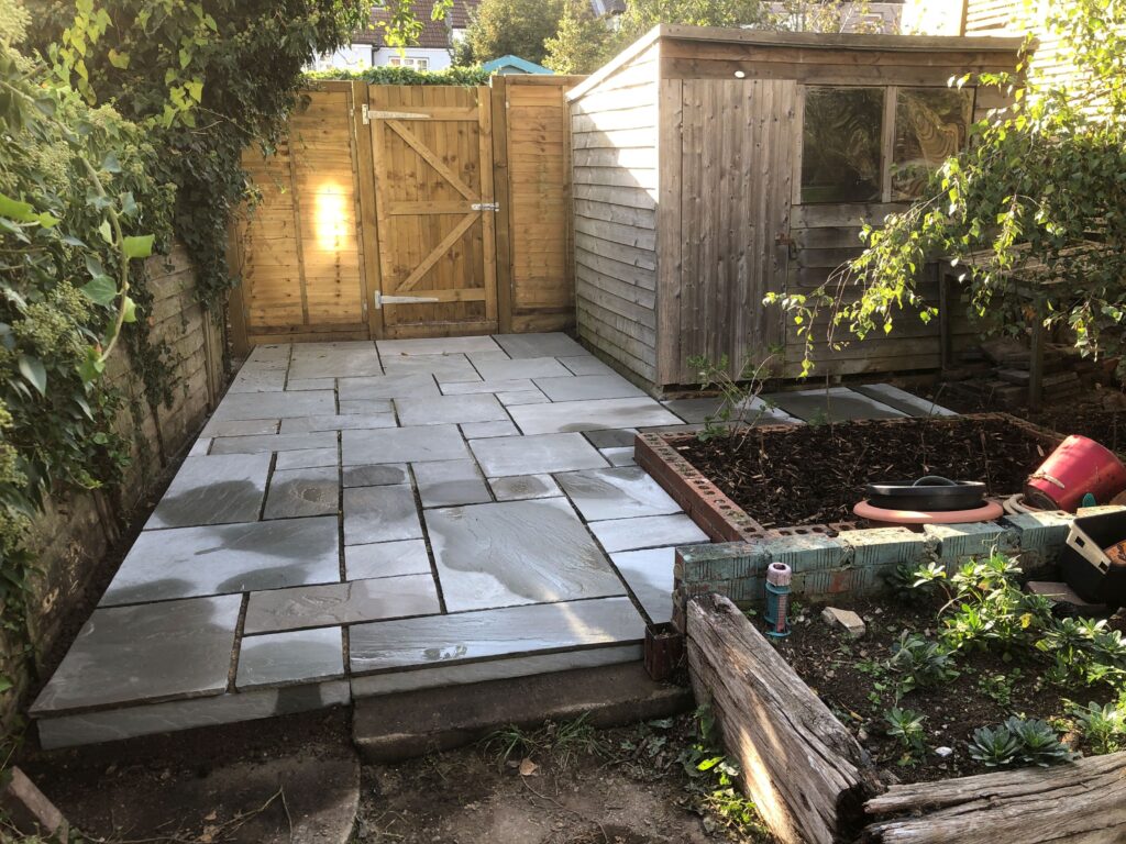 Garden Makeover in Stages - New Garden Patio